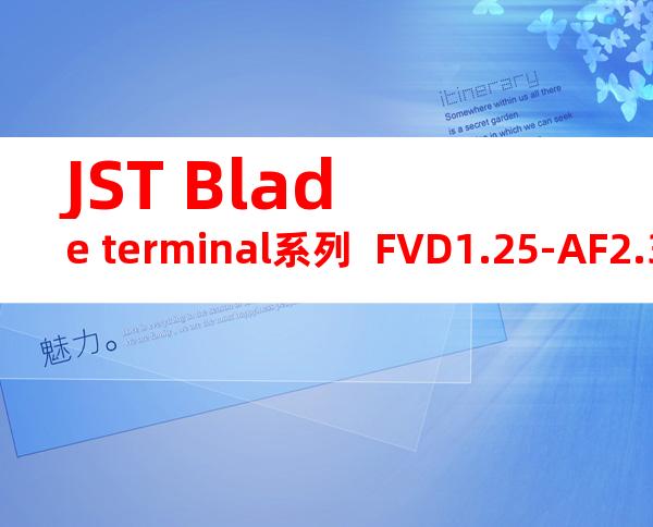 JST Blade terminal系列  FVD1.25-AF2.3B无焊端子产品规格书